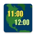 digital_world_clock_widget android application logo